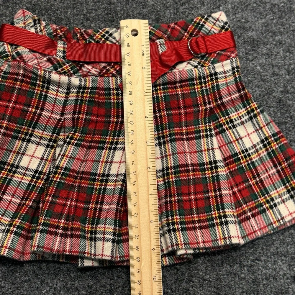 Ralph Lauren Plaid Skirt Toddler 3T Red Green Tartan Pleated‎ Holiday Preppy